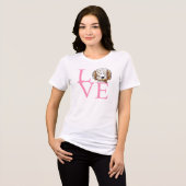 KiniArt Doodle-Liebe Tri-Blend Shirt (Vorderseite voll)