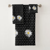 KiniArt Dotted Daisy Badhandtuch Set (Insitu)