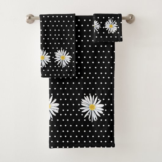 KiniArt Dotted Daisy Badhandtuch Set (Insitu)