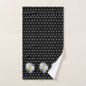 KiniArt Dotted Daisy Badhandtuch Set (Handtuch)