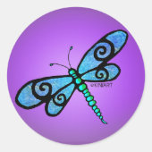 KiniArt Dragonfly Stickers (Vorderseite)