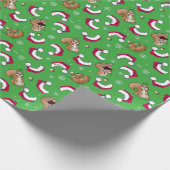 KiniArt Eichhörnchen Weihnachtsgeschenk Geschenkpapier (Ecke)