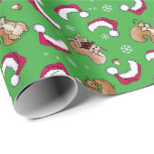 KiniArt Eichhörnchen Weihnachtsgeschenk Geschenkpapier (Rolleneckpunkt)