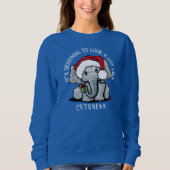 KiniArt Elephant Christmas Sweatshirt (Vorderseite)