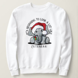 KiniArt Elephant Christmas Sweatshirt