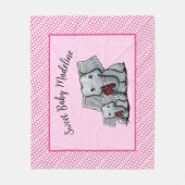 KiniArt Elephant Fleece Blanket (Vorderseite)