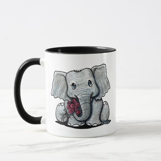 KiniArt Elephant-Tasse Tasse (Links)