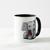KiniArt Elephant-Tasse Tasse (VorderseiteRechts)