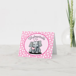 KiniArt Elephant Valentine Feiertagskarte