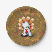 KiniArt Erntedank Westie Paper Teller (Vorderseite)