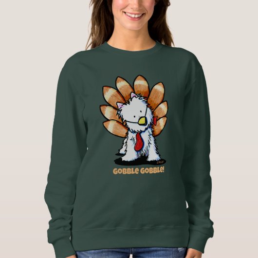 KiniArt Erntedank Westie Sweatshirt (Vorderseite)