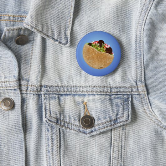 KiniArt Falafel Sandwich Button (Beispiel)