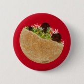 KiniArt Falafel Sandwich Button (Vorderseite)