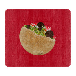 KiniArt Falafel Sandwich Schneidebrett