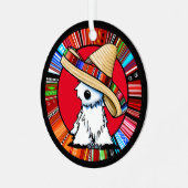 KiniArt Fiesta Westie Ornament Aus Metall (Vorderseite links)