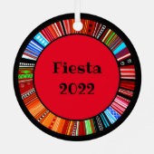 KiniArt Fiesta Westie Ornament Aus Metall (Rückseite)