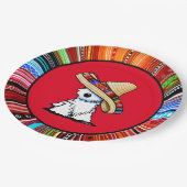 KiniArt Fiesta Westie Paper Plate Pappteller (Schrägansicht)