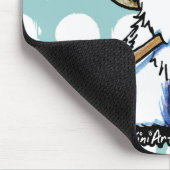 KiniArt Fishing Westie Mousepad (Ecke)
