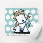 KiniArt Fishing Westie Mousepad (Mit Mouse)