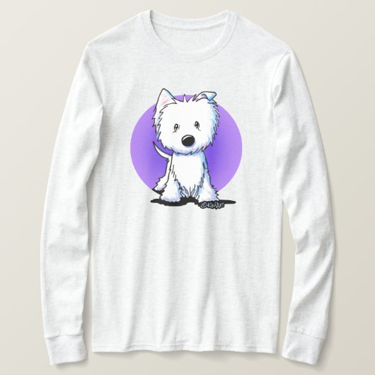 KiniArt Floppy Ear Westie T-Shirt (Design vorne)