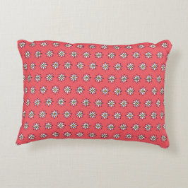 KiniArt Floral Coral Dekokissen