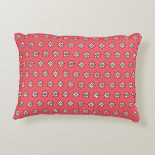 KiniArt Floral Coral Dekokissen
