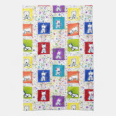 KiniArt Flowerbox Westies Geschirrtuch (Vertikal)