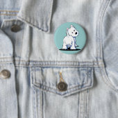 KiniArt Fluffy Hintern Westie Button (Beispiel)