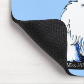 KiniArt Fluffy Hintern Westie Mousepad (Ecke)