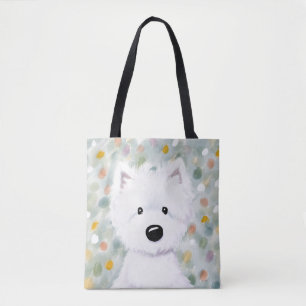 KiniArt Fluffy Westie Impressionen Tasche