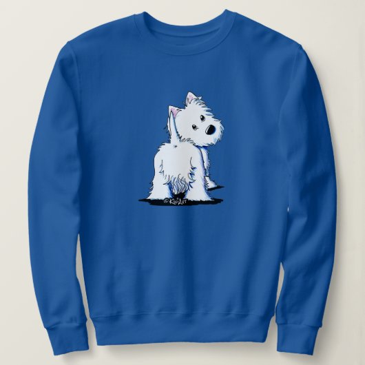 KiniArt Fluffybutt Westie Sweatshirt (Design vorne)