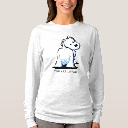 KiniArt Fluffybutt Westie T-Shirt (Vorderseite)