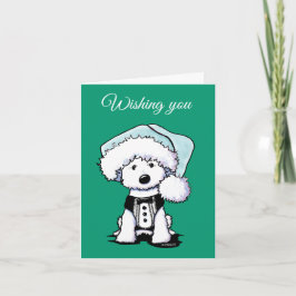 KiniArt Formal Westie Dog Weihnachtskarten Feiertagskarte