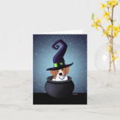 KiniArt French Bretagne Halloween Karte (Gelbe Blume)