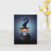 KiniArt French Bretagne Halloween Karte (Gelbe Blume)