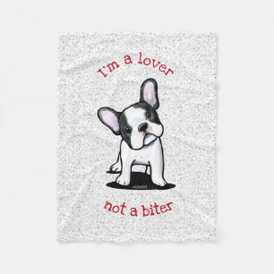 KiniArt French Bulldog Fleece Blanket