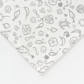 KiniArt French Bulldog Fleecedecke (Ecke)