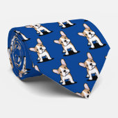 KiniArt French Bulldog Neck Tie Krawatte (Gerollt)