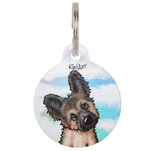 KiniArt German Shepherd Pet ID-Tag Haustiermarke