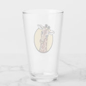 KiniArt Giraffe Lover Glass Cup Glas (Rückseite)