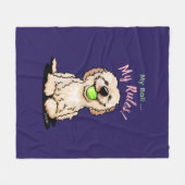KiniArt Goldendoodle MY BALL Fleecedecke (Vorderseite (Horizontal))