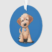 KiniArt Goldendoodle Ornament (Vorderseite)