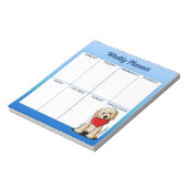 KiniArt Goldendoodle Planner Notepad Notizblock (Rotiert)