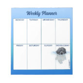 KiniArt Goldendoodle Planner Notepad Notizblock (Vorderseite)