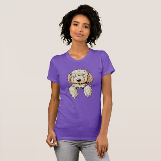 KiniArt Goldendoodle Pocket Puppy T - Shirt (Vorne ganz)