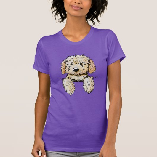 KiniArt Goldendoodle Pocket Puppy T - Shirt (Vorderseite)