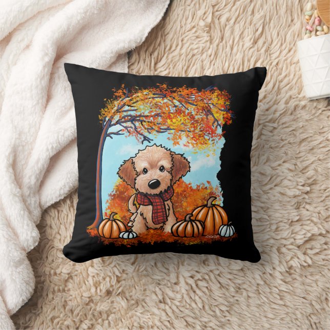 KiniArt Goldendoodle Welpenherbst Kissen (Decke)