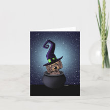 KiniArt Goldendoodle Witch Halloween