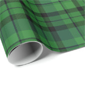 KiniArt Green Kariert Holiday Gift Wrap Geschenkpapier (Rolleneckpunkt)