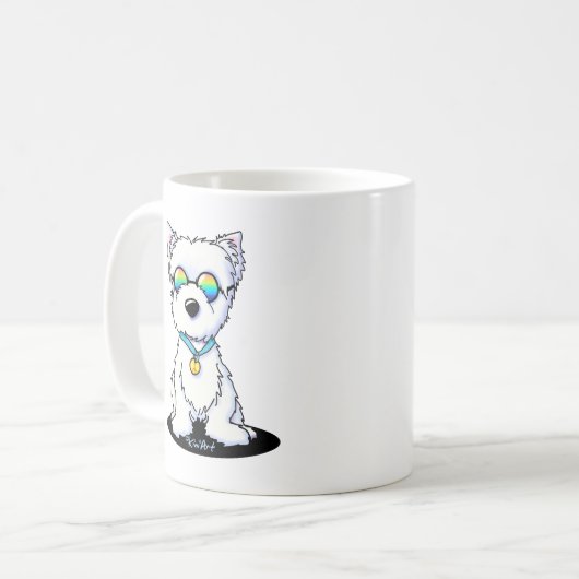 KiniArt Groovy Westie Kaffeetasse (Vorderseite Links)